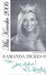 Amanda Dickes, Miss Kenosha 2006