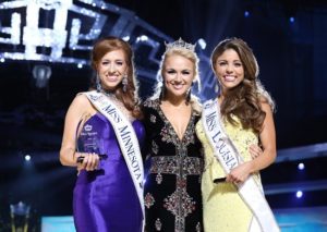 From Left: Miss Minnesota Brianna Drevlow, Miss America 2017 Savvy Shields, and Miss Louisiana Laryssa Bonacquisti (Photo: The Miss America Organization/Bruce V. Boyajian)