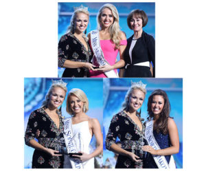 Miss District of Columbia Briana Kinsey, Miss Kentucky Molly Matney, and Miss Massachusetts Jillian Zucco